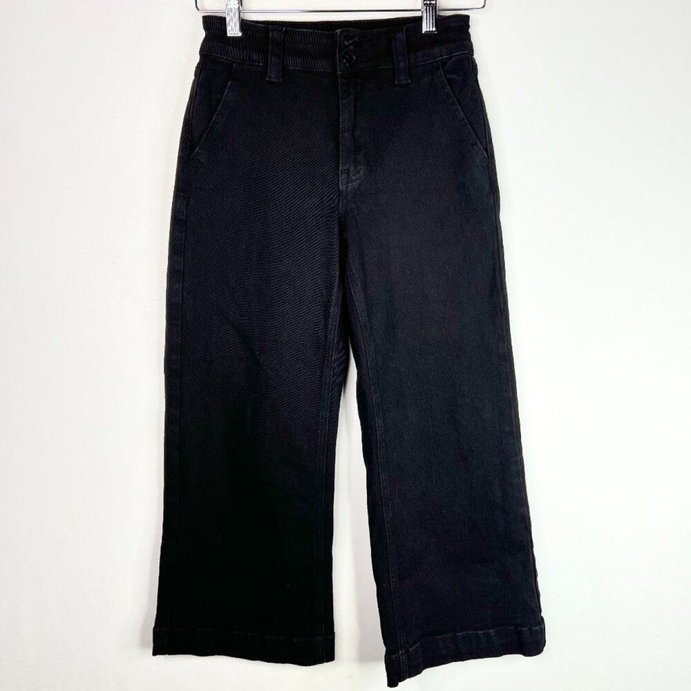Dollhouse Black Cropped Wide Leg Jeans 1/2